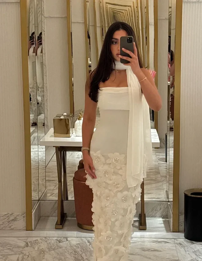 Халат с цветами по индивидуальному заказу Pour Mariage Invité Robes De Soirée Вечерние платья