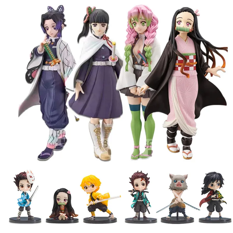 

Devil's Blade Figure Demon Slayer Nezuko Tanjirou Zenitsu Giyuu Inosuke Q Ver. Action Figure Anime Kimetsu no Yaiba Figurine