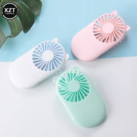new 1pc cute portable mini fan handheld usb chargeable desktop fans adjustable summer cooler for outdoor travel office