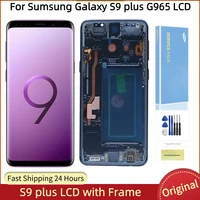 original 6 2super amoled display for samsung galaxy s9 plus g965 g965fds lcd with frame touch screen digitizer s9lcd assembly