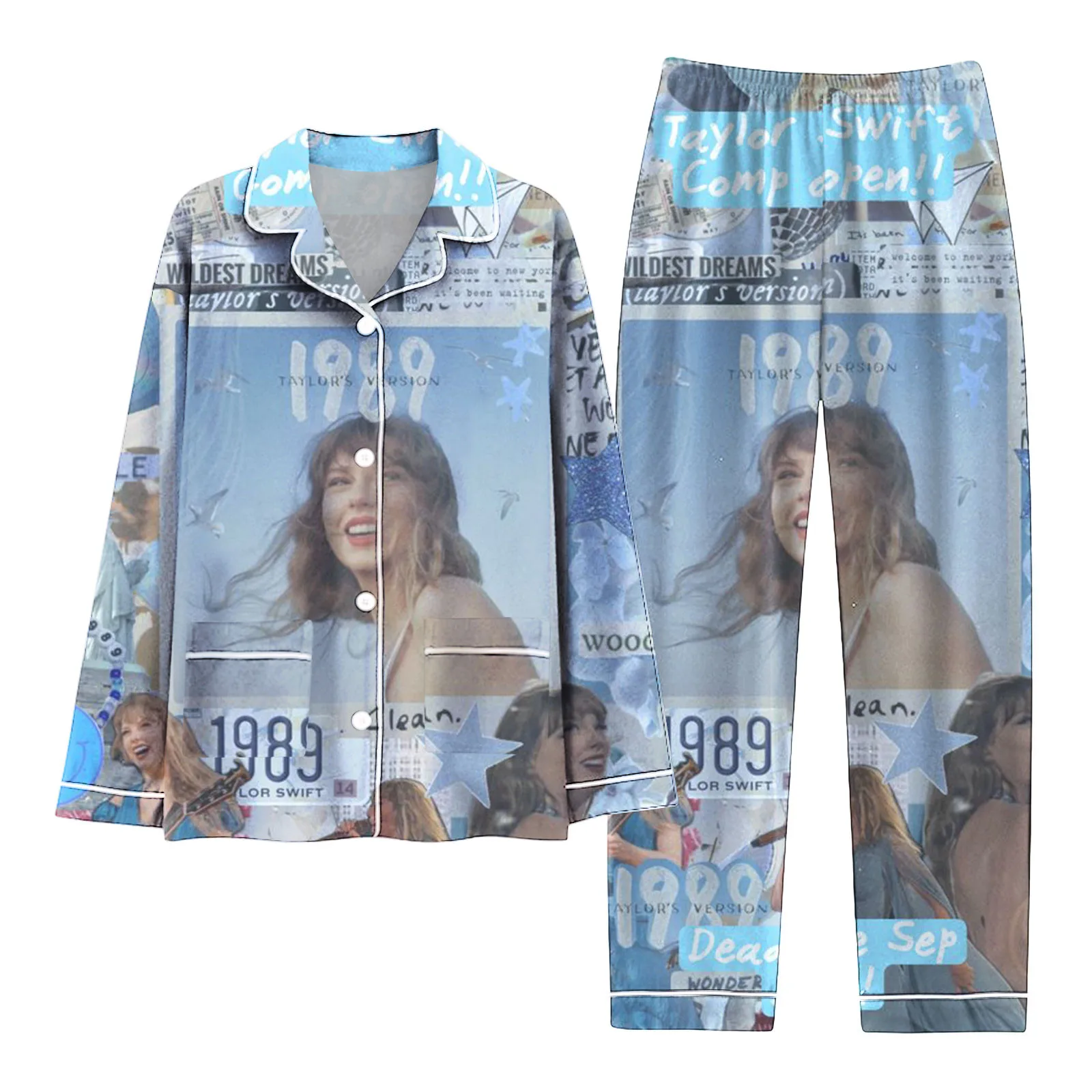 

Women'S Pajamas Singer Sleepwear Set Super Star Tour Concert Gift For Fans Nightwear Graphic Print Pijama Mujer Pyjama Femme