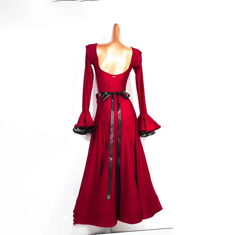 Элегантное платье для вальса 2024 высококачественное бальных танцев женские