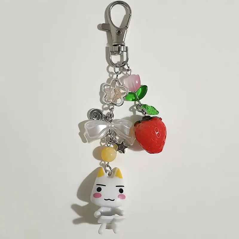 Фото Handmade toro  kuro y2k matching beaded keychain №2