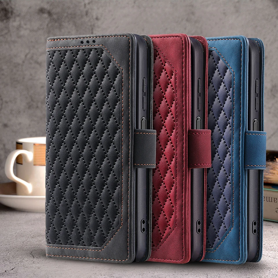 Для Xiaomi Redmi Note 12 4G Чехол Note12 Кожаный флип-кошелек для телефона Xiomi Coque Etui