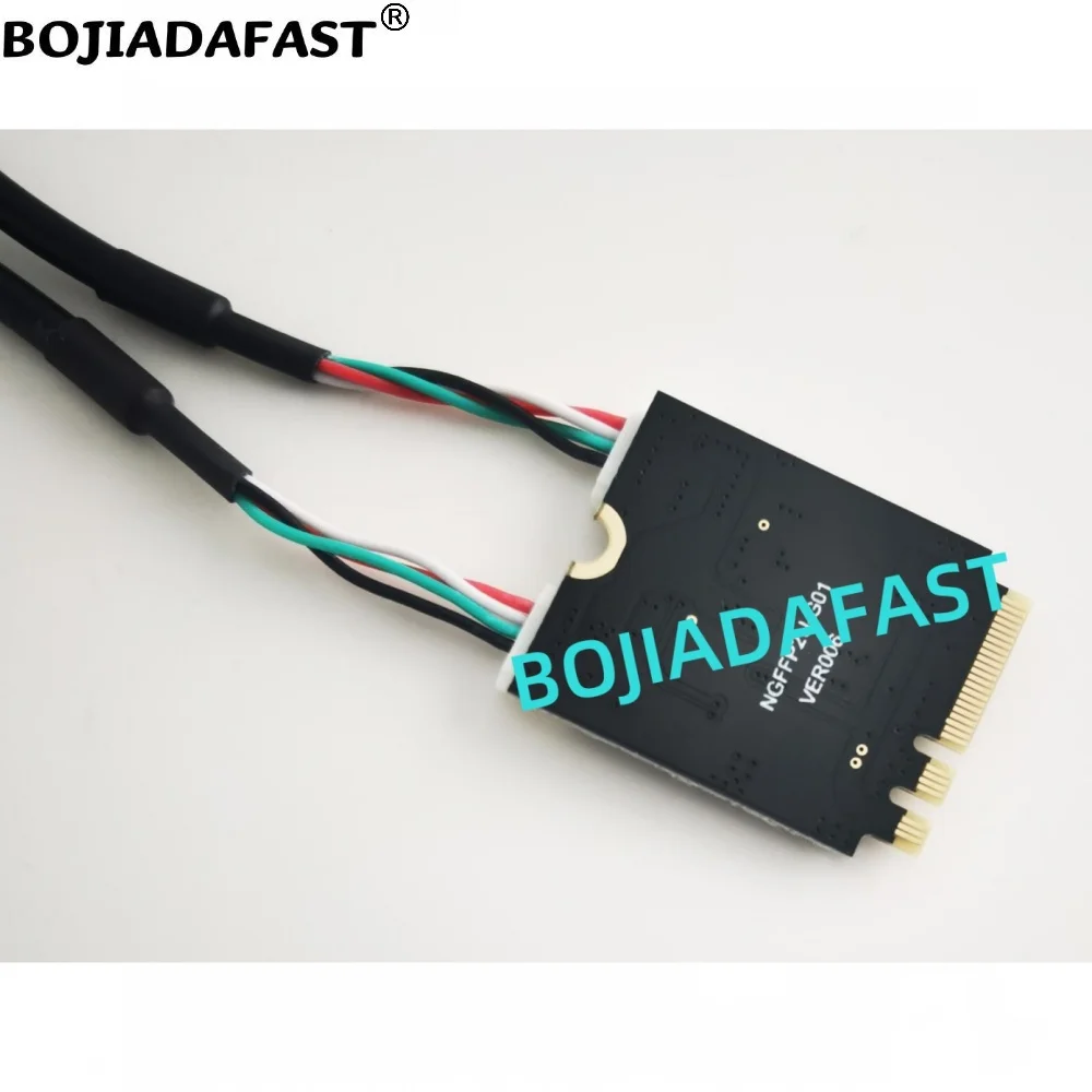 Фото 2 * разъем USB 2.0 типа A к адаптеру M.2 NGFF KEY A + E с удлинительным кабелем 0,3 м №3