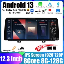 Android 13 12.3 Inch DSP For BMW F45 F46 F87 2013-2018 ID8 Car Carplay Touch Screen BT Monitors Multimedia Stereo Radio Player 
