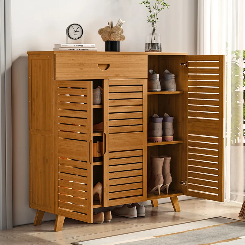 

Деревянные пылезащитные шкафы для обуви, многоуровневый стеллаж для хранения, Современная полка для обуви, бесплатная доставка, компактные полки для обуви