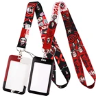 YL1016 Хэллоуин триллер ужас фильм шнурок ID Обложка шнурок держатель для телефона веревка аксессуары для Лариата подарки для друзей