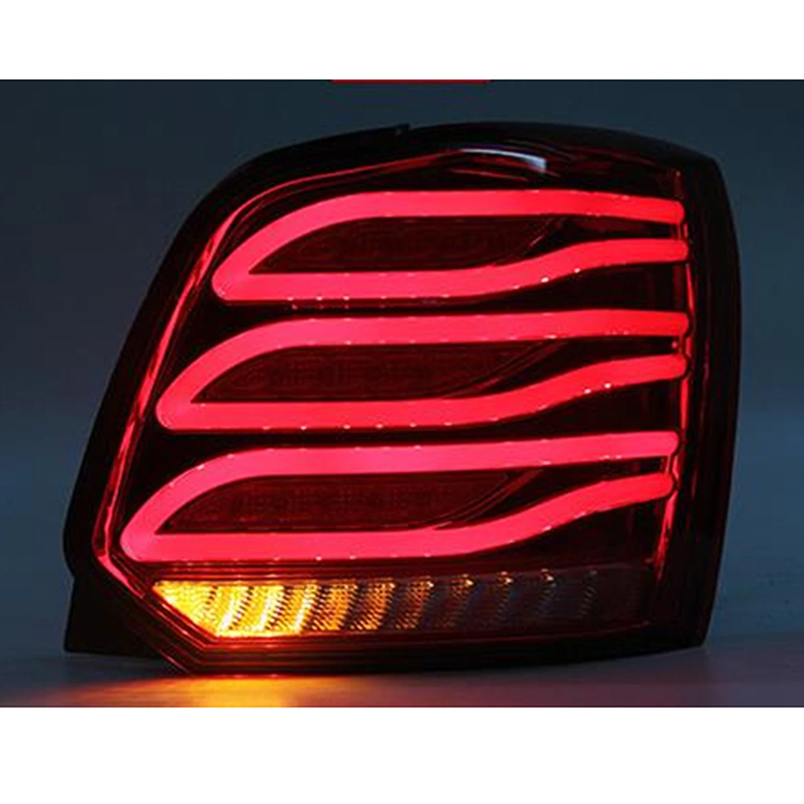 For VW Polo Red LED Taillight Assembly LED Rear Lamps 2011 2012-2017 images - 6