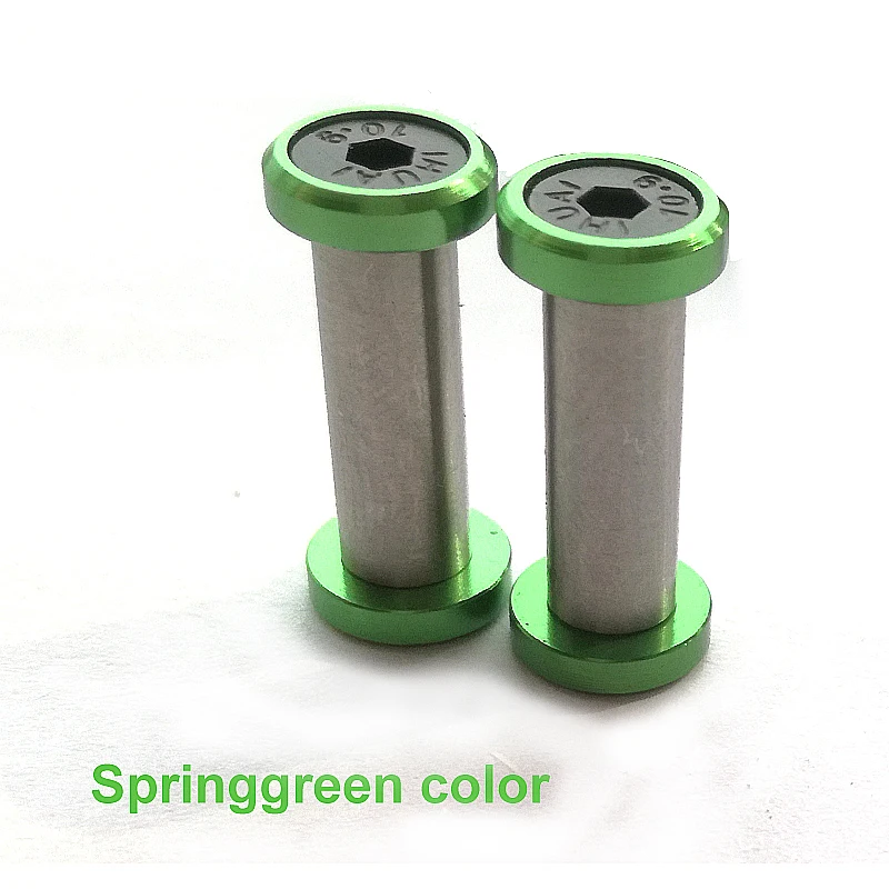 

6pcs 5mm x 19.5mm or 14.5mm Hole Spring Green Knife Handle Hexagon Screw For DIY Tool
