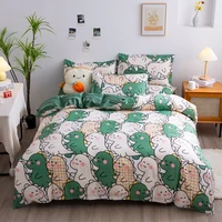 evich polyester bedding set of three color dinosaur pattern quilt cover for children room multi size high quality homehold