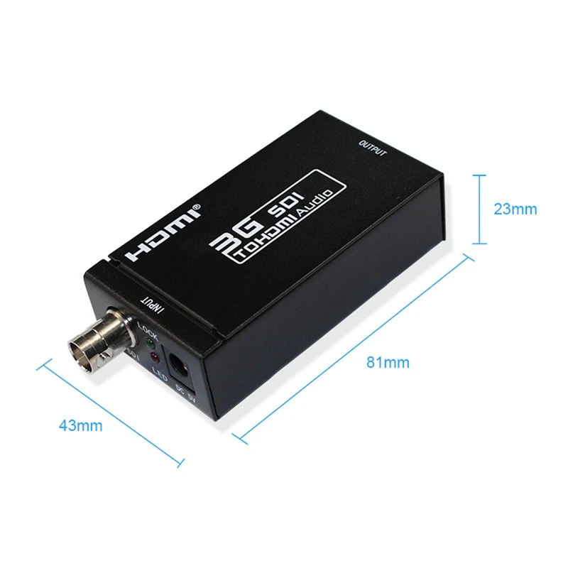 

3G SDI To HDMI Converter BNC Coax 1080P Monitor HDTV Audio Adapter & 1080P HDMI To SDI Converter Adapter Coaxial Cable