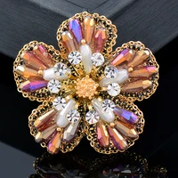 kioozol mix style luxury crystal stones flower heart brooch for women fashion jewelry accessories 218 ko1