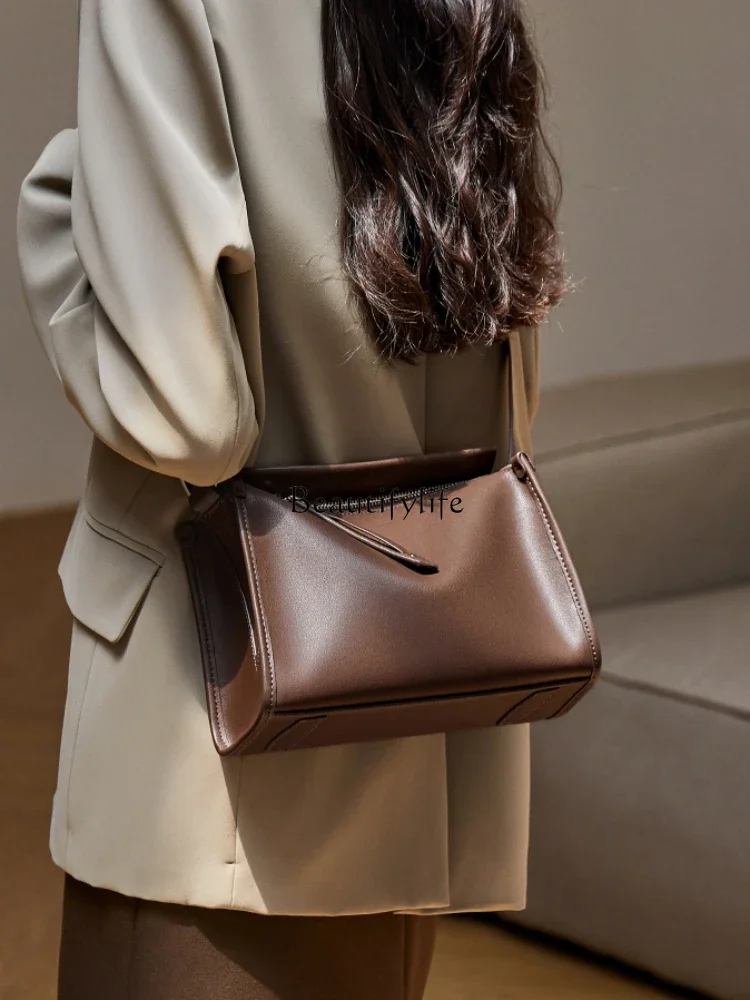 Женская Высококачественная сумка-мессенджер сумка-подушка из натуральной кожи