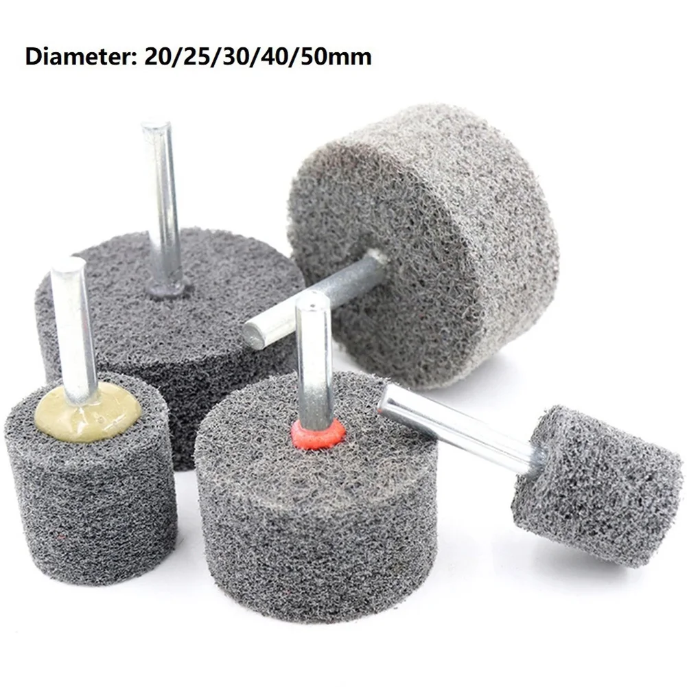 

5pcs 20-50mm Nylon Fiber Grinding Head Polishing Wheel Abrasive Tool 6mm Shank For Drill Grinder Polishing Rotary Tools