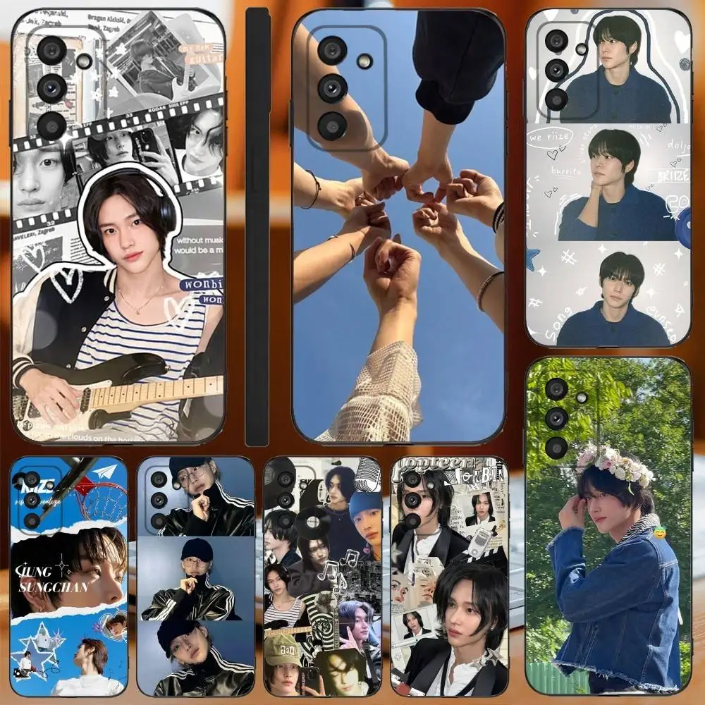 Фото Чехол для телефона Kpop-R-Riize Wonbin для Samsung Galaxy A13,A21s,A22,A31,A32,A52,A53,A71,A80,A91, мягкий черный чехол №1