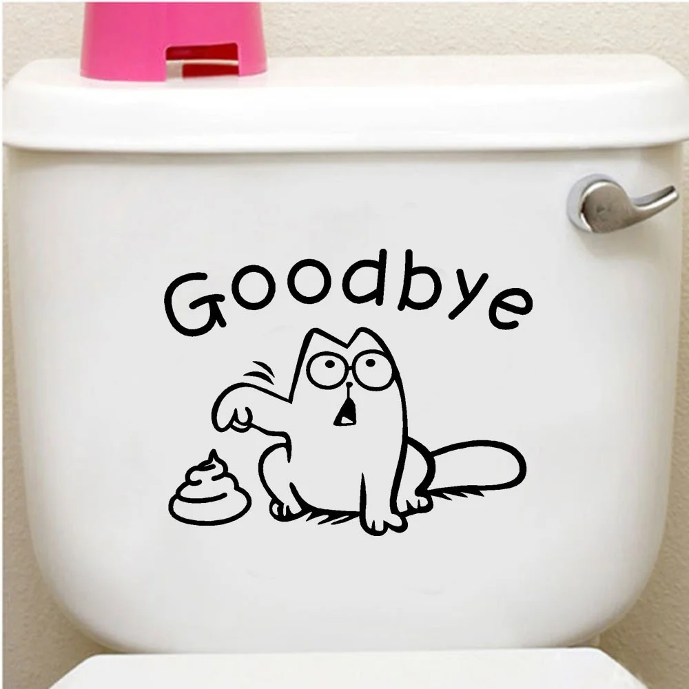

"Good Bye" Toilet seat stickers