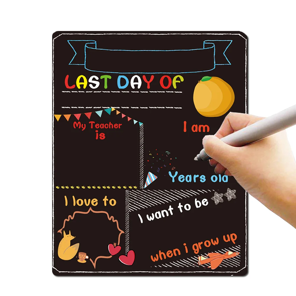 

2 PCS Double-Side Blackboard Printing Plate Double-sided Chalkboard Kids School Supplies Blank