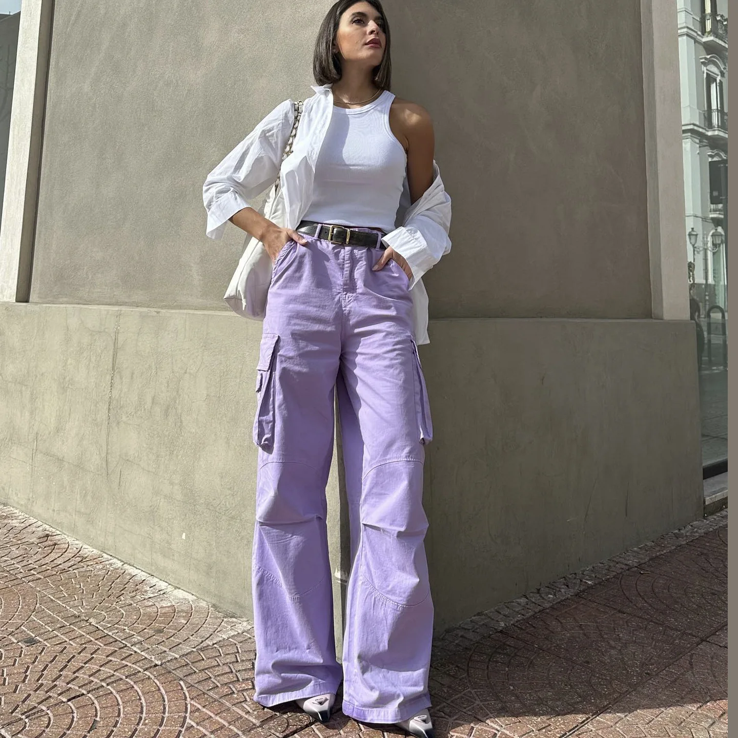 

Брюки женские прямые с широкими штанинами, Повседневная Уличная одежда в европейском и американском стиле, в стиле хип-хоп, с карманами, с принтом специй, для девушек