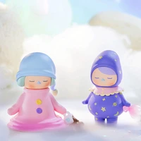 popmart pucky elf sleeping baby series blind box toys model confirm style cute anime figure gift surprise box desktop ornaments