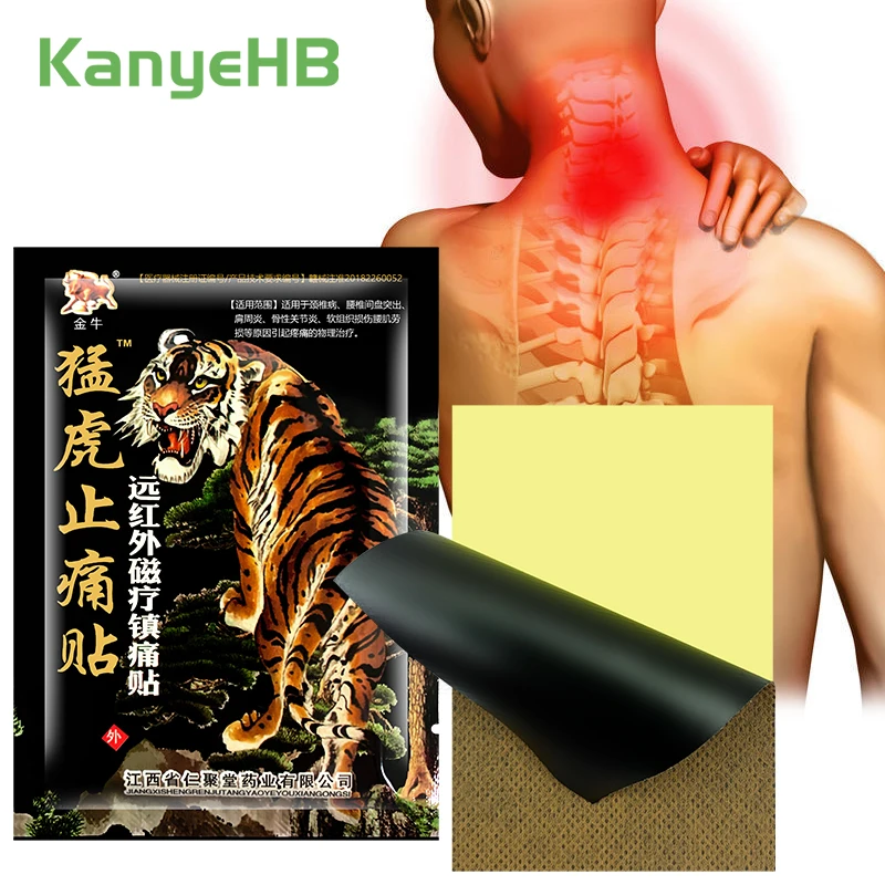 

8Pcs=1Bag Tiger Balm Analgesic Sticker Arthritis Rheumatoid Knee Joint Pain Relief Patch Muscle Back Neck Sprain Plaster H096