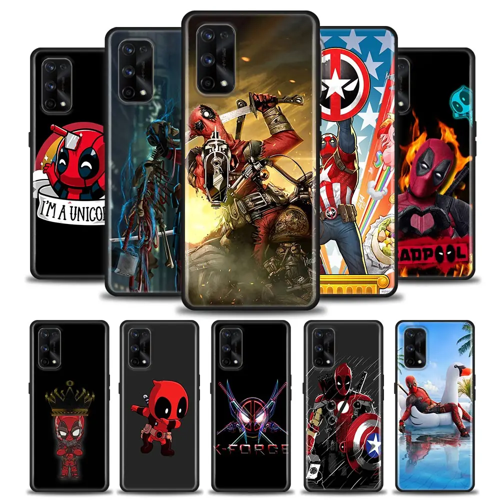 

Marvel Funny Deadpool Comics Phone Case For Oppo Realme XT GT GT2 5 6 7 7i 8 8i 9i 9 C17 Pro SE Master Neo2 3 GT 5G Cover Fundas