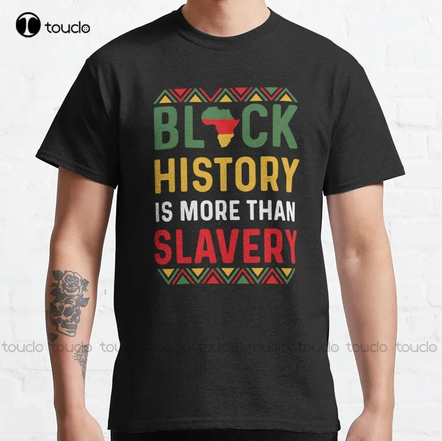 

Классическая футболка с надписью «черная история больше рабства»-черная история месяца, футболки для мужчин, креативная забавная футболка,...