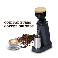 electric coffee grinder coffee bean miller titanium alloy conical burr grinder espresso coffee automatic detachable cafe