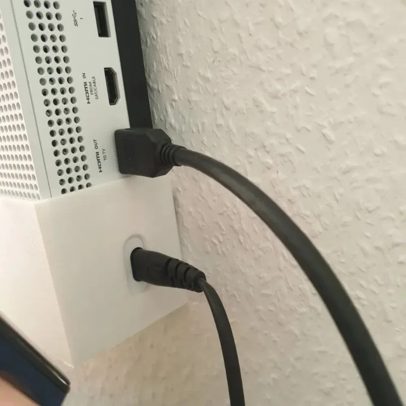 1 шт. пластиковый настенный кронштейн для Xbox One S, надежный держатель для консоли, простая установка (art.: 3920da0607eac) - 3920da0607eac