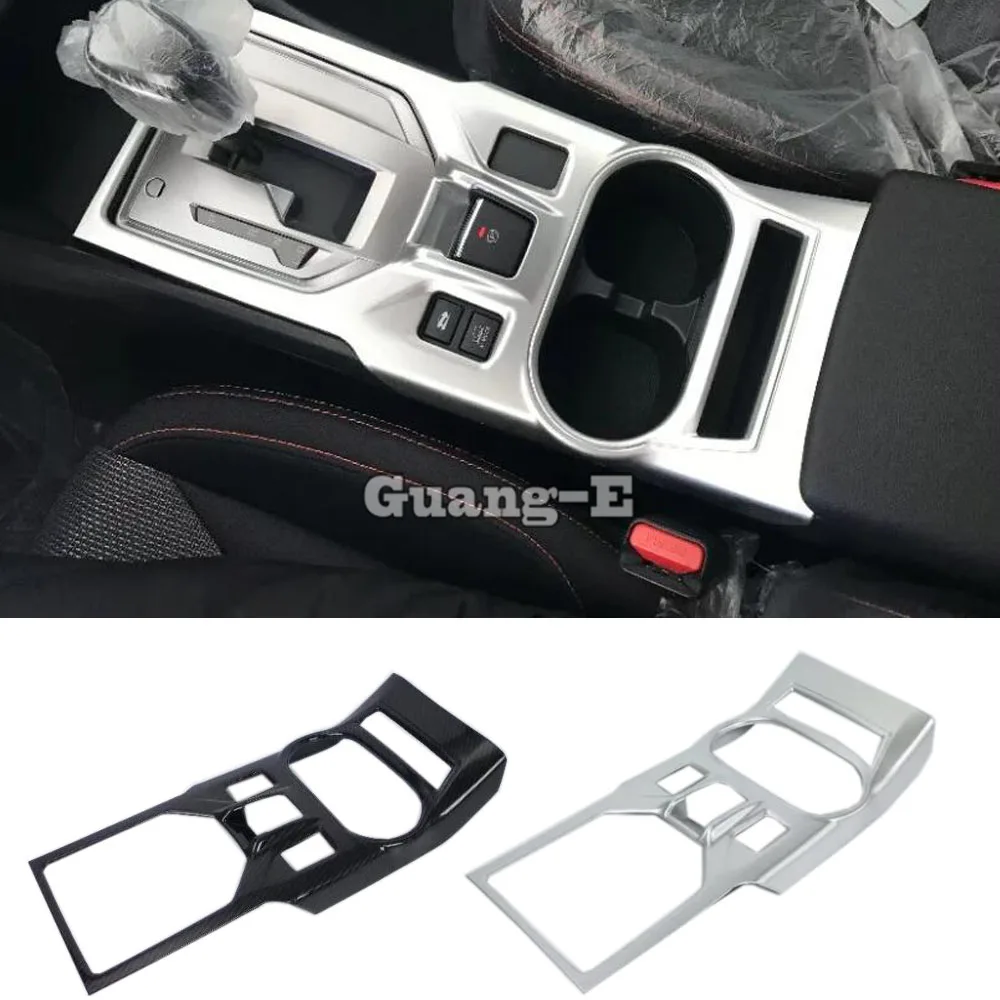 

For SUBARU XV 2018 2019 2020 2021 2022 ABS Matte Sticker Middle Handbrake Panel Shift Stall Paddle Cup Switch Frame Trim 1pcs