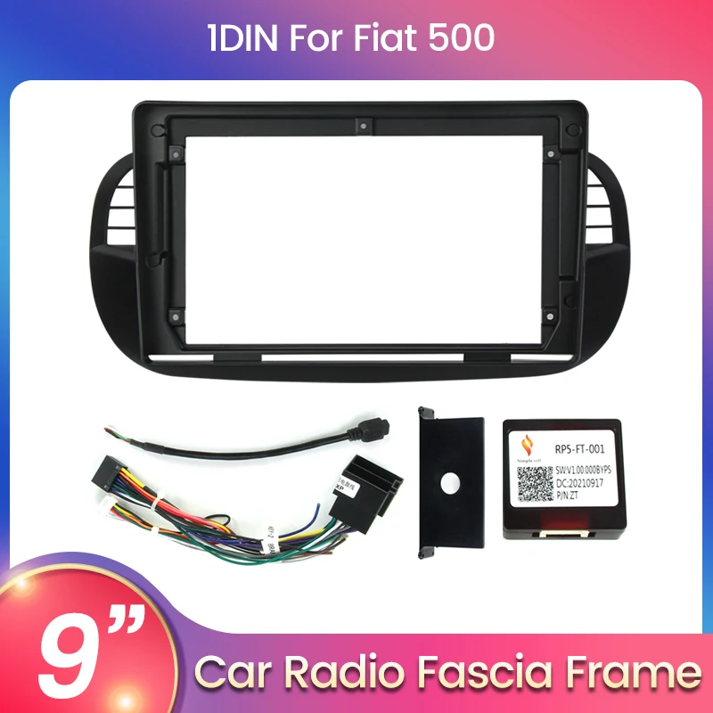 1Din Автомобильная рама Fascia Для Fiat 500 DVD монтажный комплект Адаптер для установки