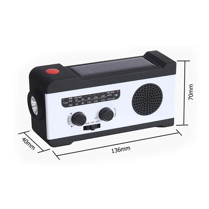 

Солнечный портативный Радиоприемник с ручкой аварийный фонарик Солнечная зарядка сотовый телефон