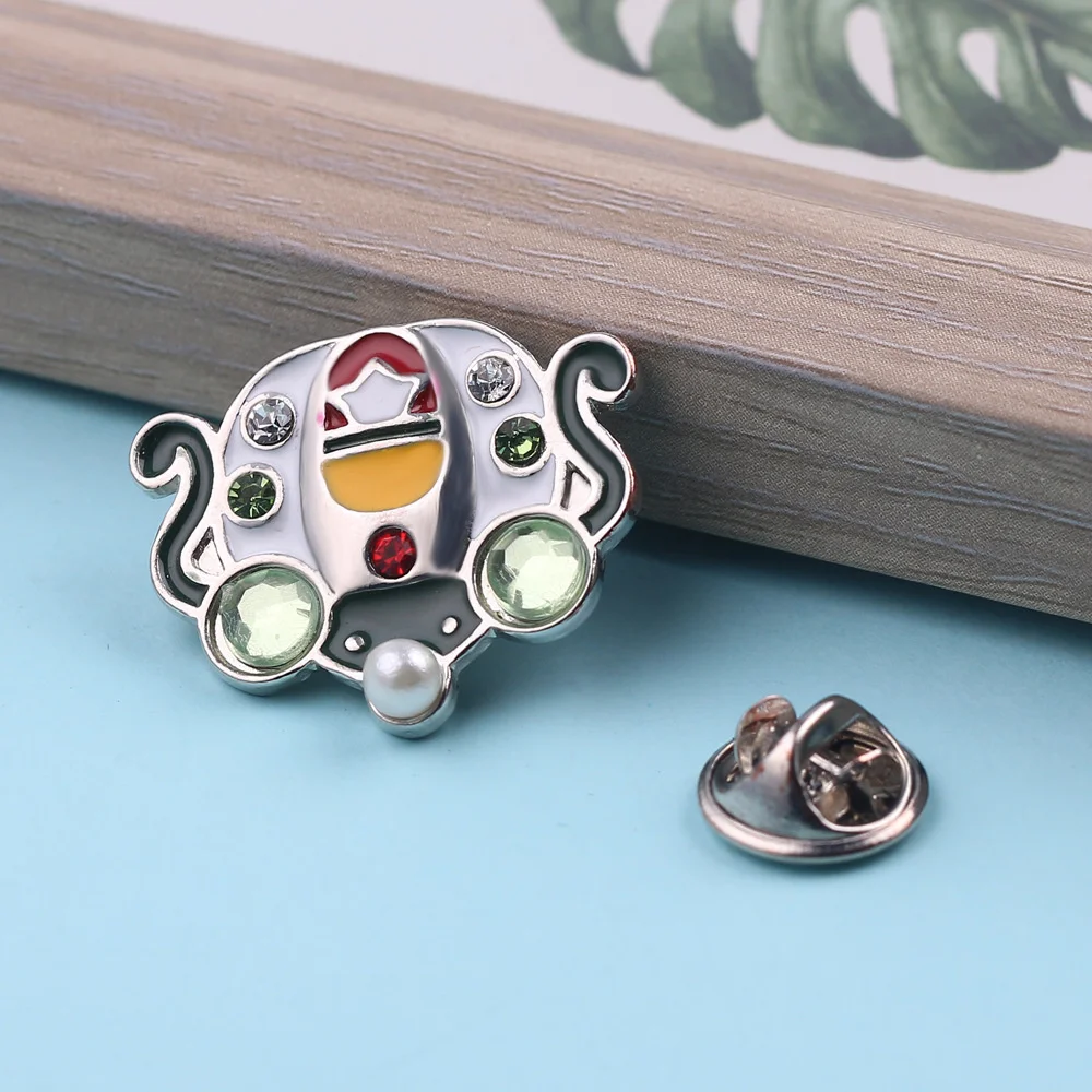 Изысканная капельная эмаль из сплава с животными модная божья коровка бриллиант
