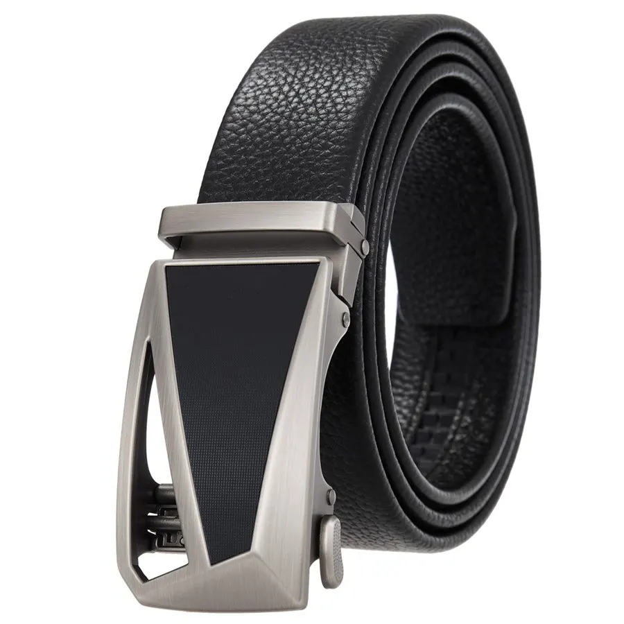 

Men's Leather Ratchet Dress Belts with Automatic Buckle
