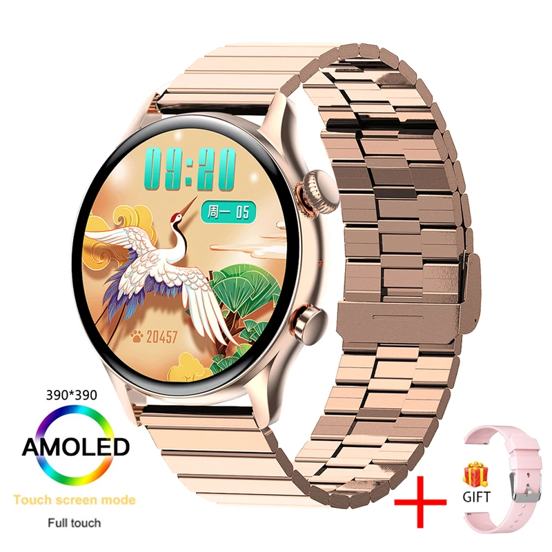 

For Samsung Xiaomi Huawei NFC Smartwatch Men 390*390 Screen Always display the time Bluetooth Call IP68 Waterproof Smart Watch