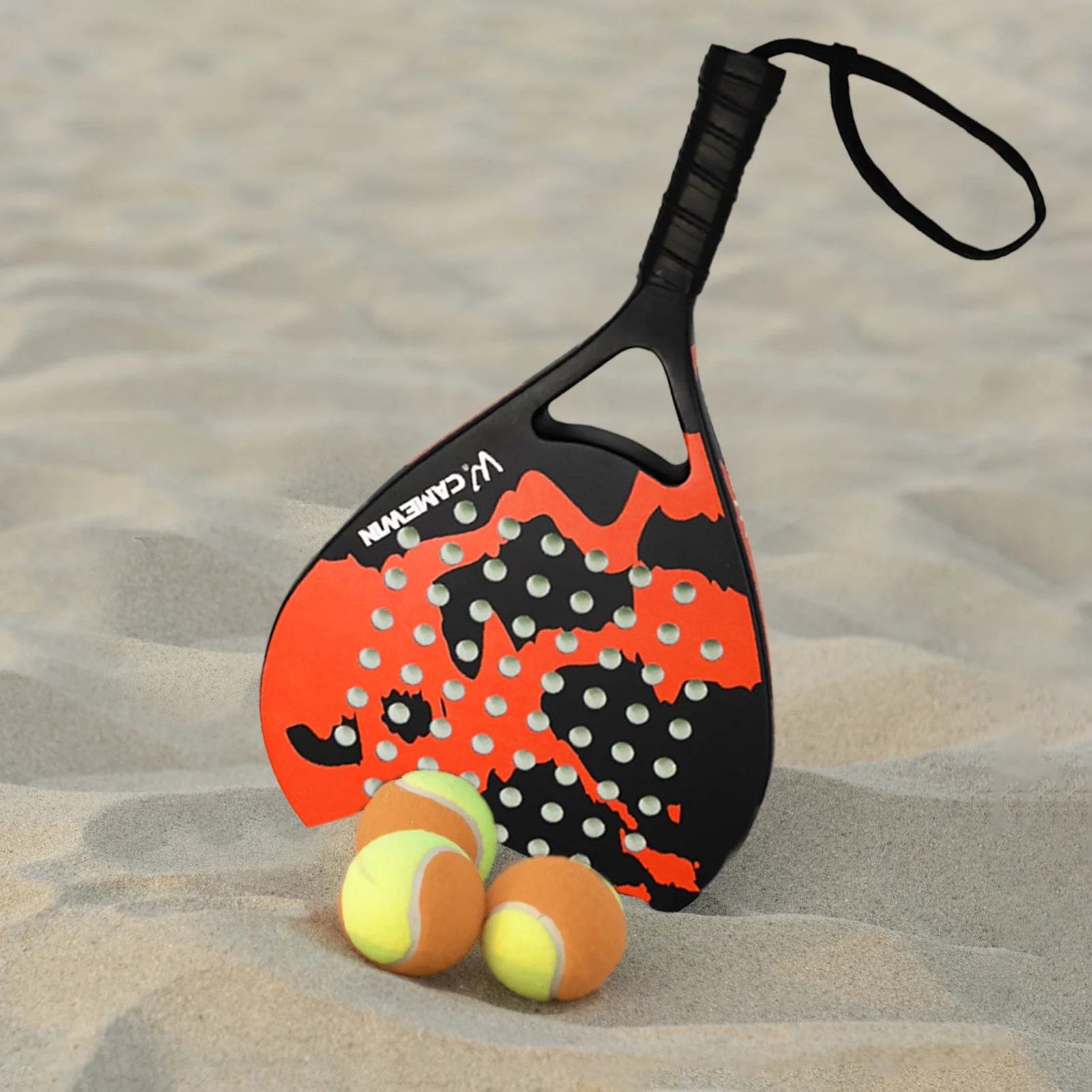 

BeachTennis Racket Paddle Tennis Rackets With Carry Bag 350g Moderate Weight For Competition Seabeach Tennis Paddle Paddleball