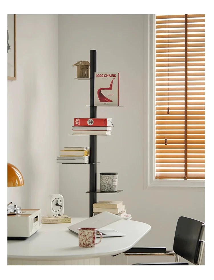 Скандинавский вращающийся металлический книжный шкаф Bookrack для журналов