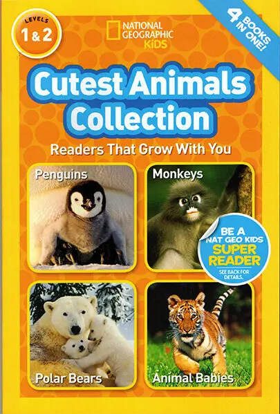 

National Geographic Kids Cutest Animals Collection L1L2 STEM Original Children Popular Science Books