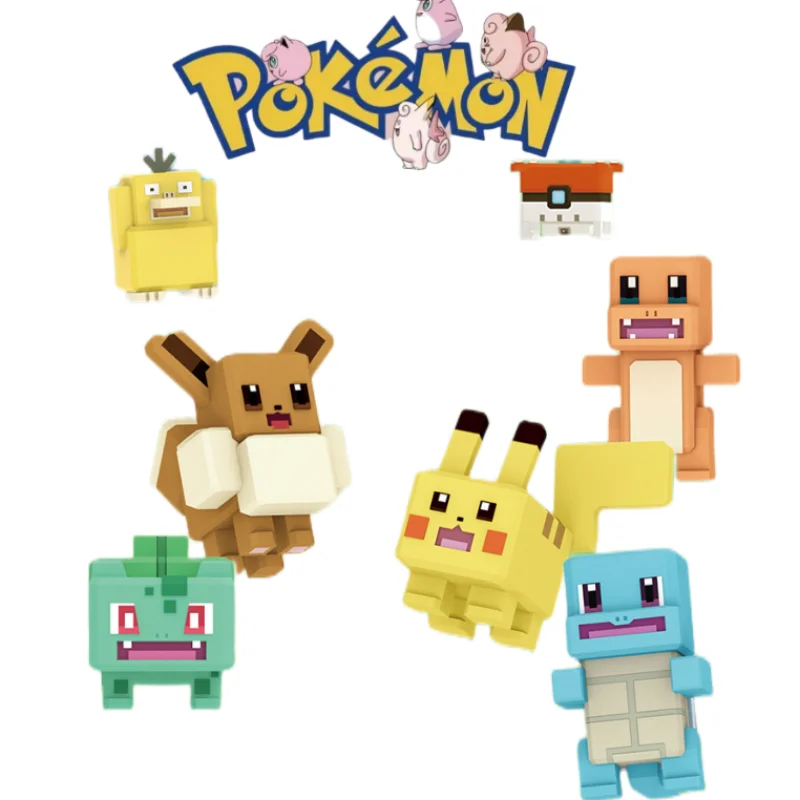 

Genuine Pokemon Adventure Blind Box Hand Office Boy Pikachugeni Turtle Duck Fangkemon Table Car Ornament