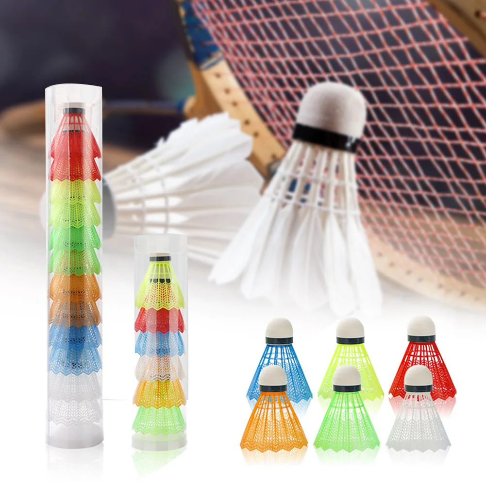 

Indoor Outdoor Badminton Ball Colorful Shuttlecock Adults Beginners With Box For Kids Sports Training Accessories Wear Resistant