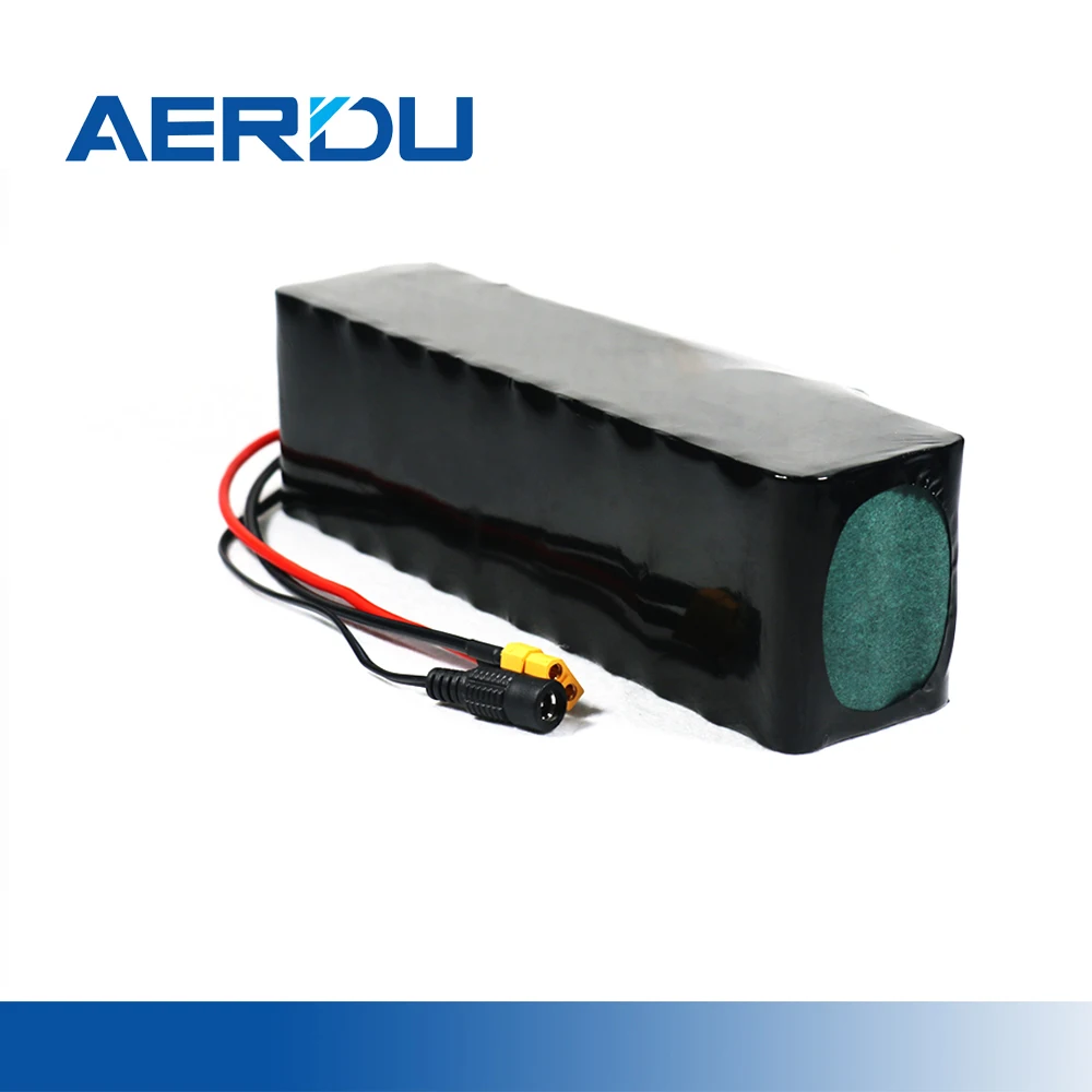 

AERDU 44V 12S3P 37V 10.5Ah High Capacity Rechargeable Li-ion Battery Pack for Electric Scooter Ebike Bicycle Moped 3500mAh 1000W