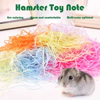 hamster colored paper nest pad paper toy dust free golden bears bedding hamster accessories chipmunk cage landscaping supplies