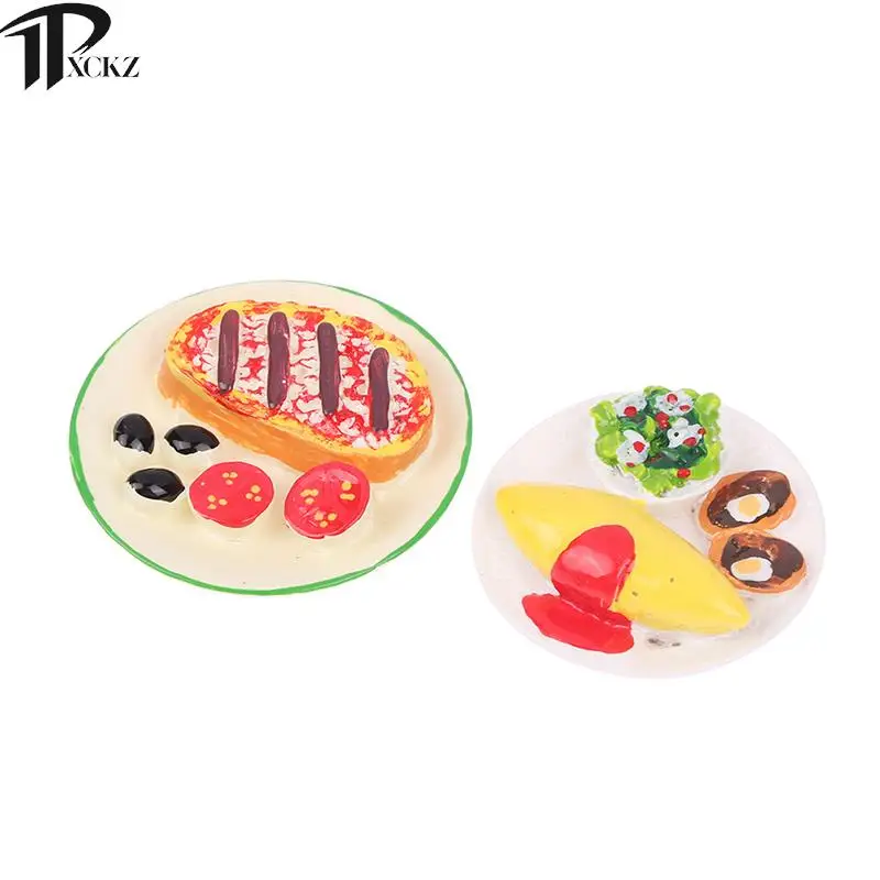 

Кукольный домик, Игрушечная модель еды, мини-гамбургер, мини-фруктовый салат, игрушка и кухонные аксессуары, модель, тарелка, магнит на холод...