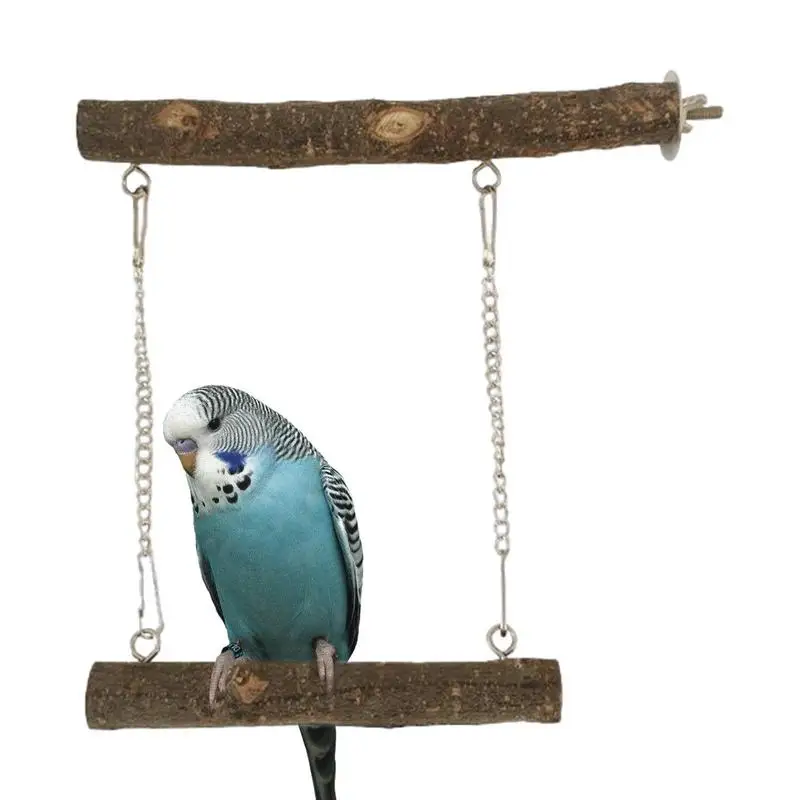 

Bird Swing Natural Wood Bird Perch Play Stand For Parrots Bird Cage Accessories And Parakeet Toys For Cage For Baby Lovebird