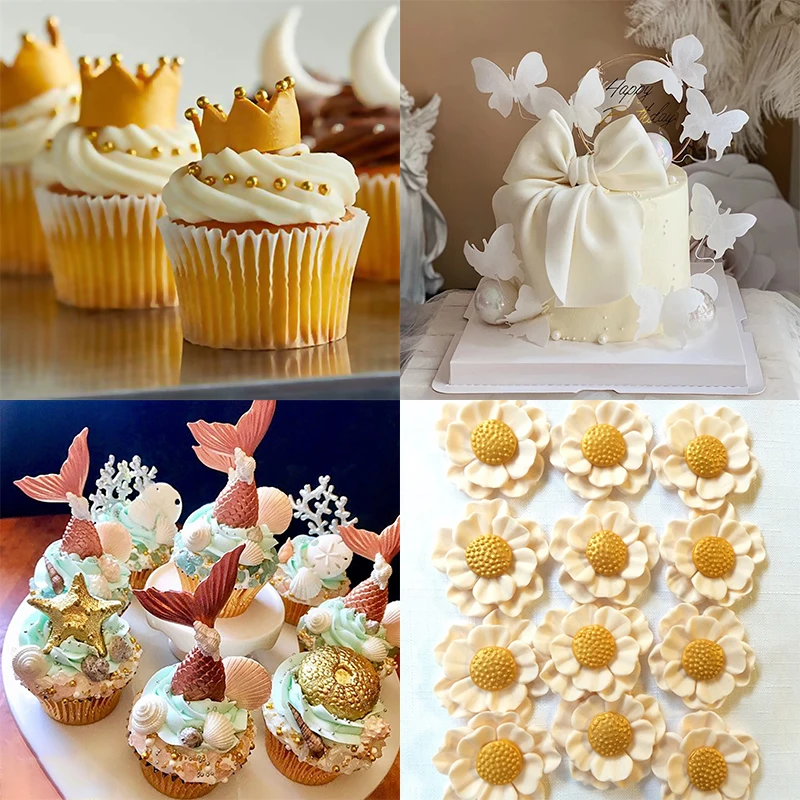 2. Блестящий Порошок для украшения тортов золотого и серебряного цвета |