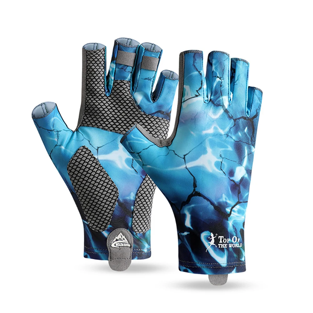 

Ice Silk Cycling Gloves Summer Sports Sunscreen Breathable Crossborder Half Finger Bicycle Gloves Universal outdoor camp