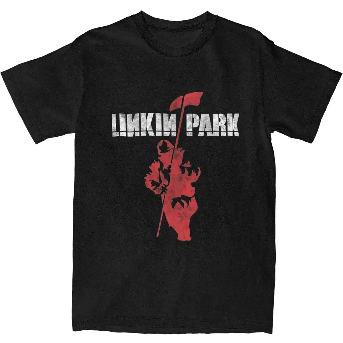 Винтажная футболка с рок-группой 100 хлопковые футболки модная linkinpark Lincoln для