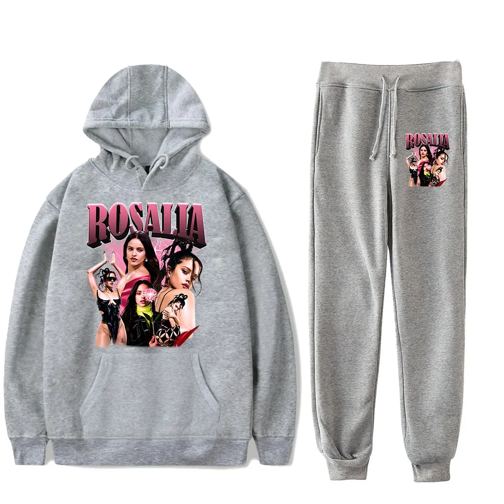 Roshola Motomami Merch Rosalia Винтаж 90-х годов Толстовки с капюшоном для мужчин и женщин Брюки