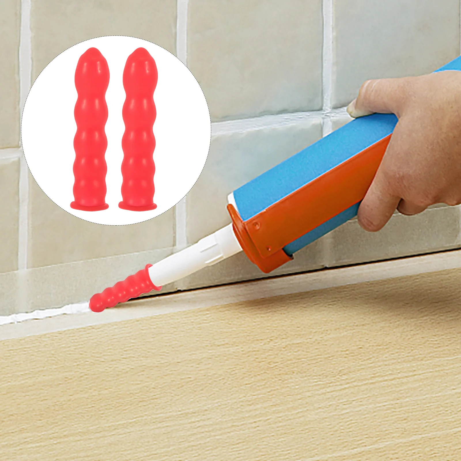 

20pcs Caulk Caps Caulk Saving Caps Latex Sealing Caps Caulking Tube Protection Caps