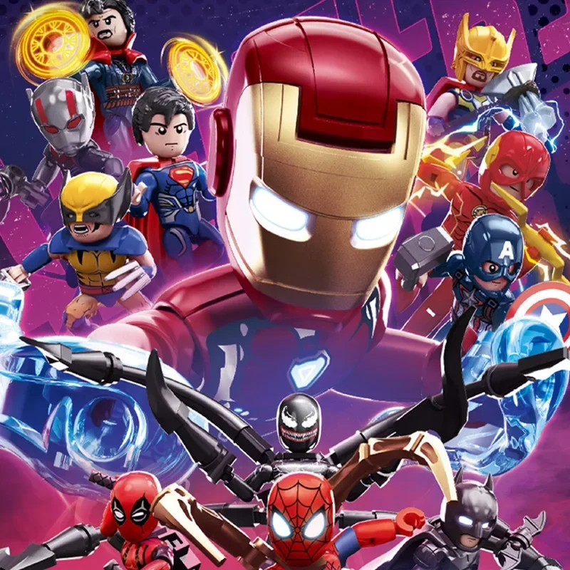 Miniso Marvel Росомаха Дэдпул Железный человек Веном Мстители Тор Человек-Паук